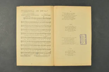 Albert Willemetz ; Jacques Charles ; Charles Saint-Granier ; Charles Borel-Clerc ; Jane Marnac chanson petit format Île-de-France, France 1923 1966.158.8 Photo Mucem