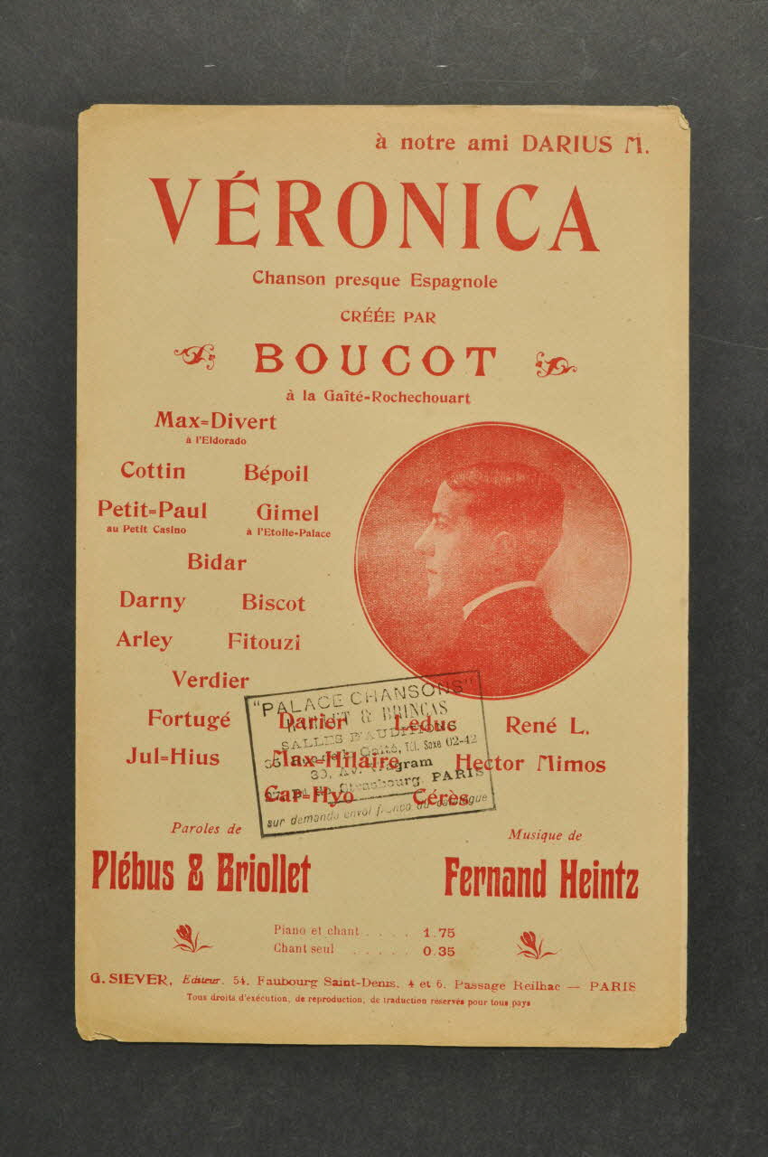 chanson petit format 1965.121.319 Photo Mucem