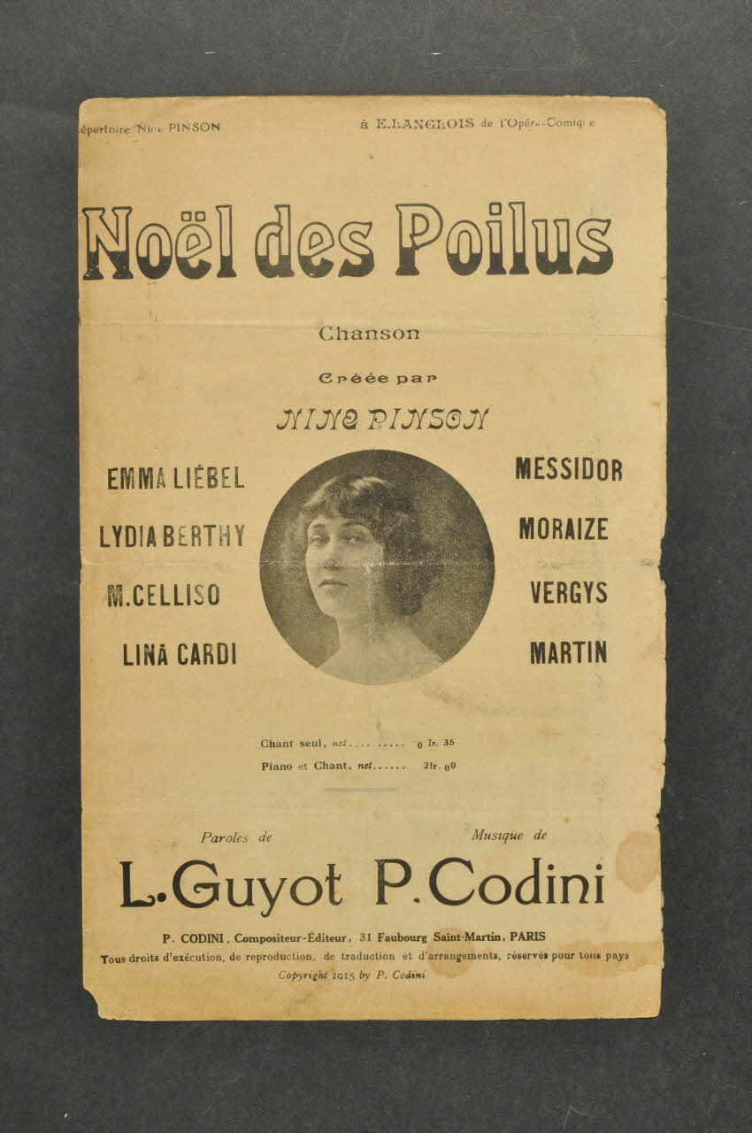 chanson petit format 1965.121.363 Photo Mucem