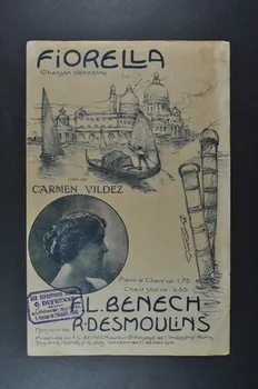 Ferdinand Louis Bénech ; Romain Desmoulins ; Carmen Vildez chanson petit format Île-de-France, France 1912 1966.190.162  Photo Mucem