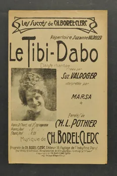 Charles Borel-Clerc ; Charles-Louis Pothier ; Suzanne Valroger ; Marsa chanson petit format 1920 1965.134.45  Photo Mucem