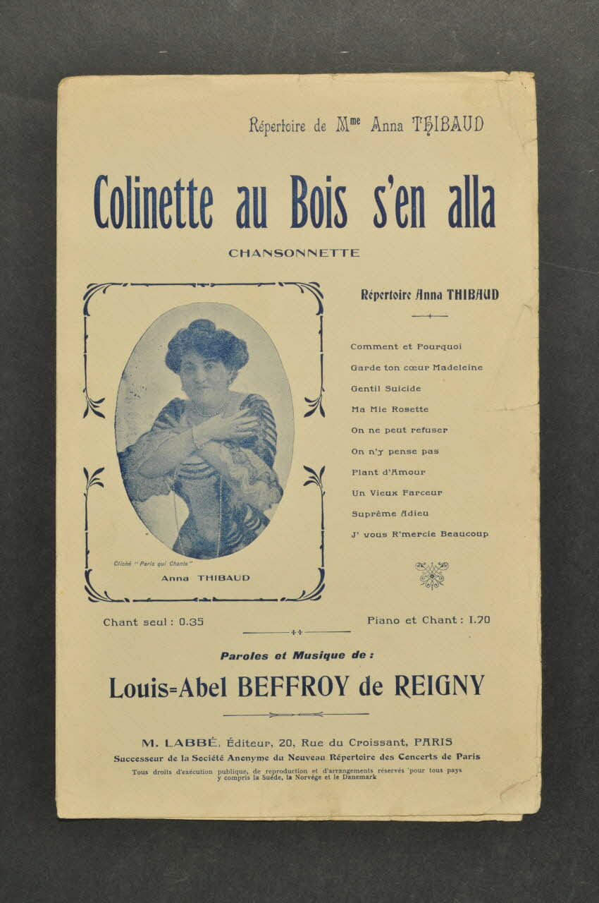 chanson petit format 1966.199.28 Photo Mucem