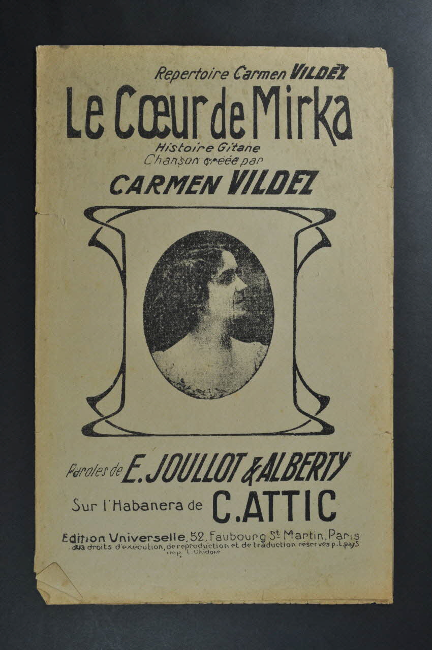 chanson petit format 1965.136.85 Photo Mucem