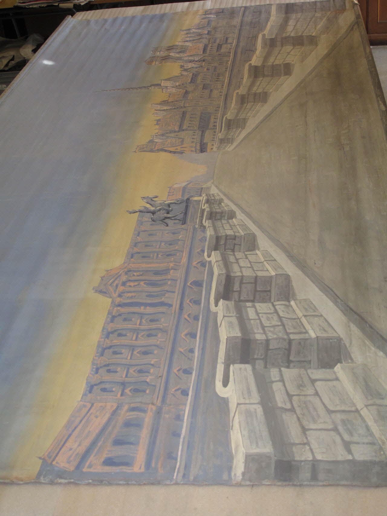 Paul Pitou décor de théâtre de marionnettes La-Ricamarie(Loire) 1912 1956.127.77 Photo