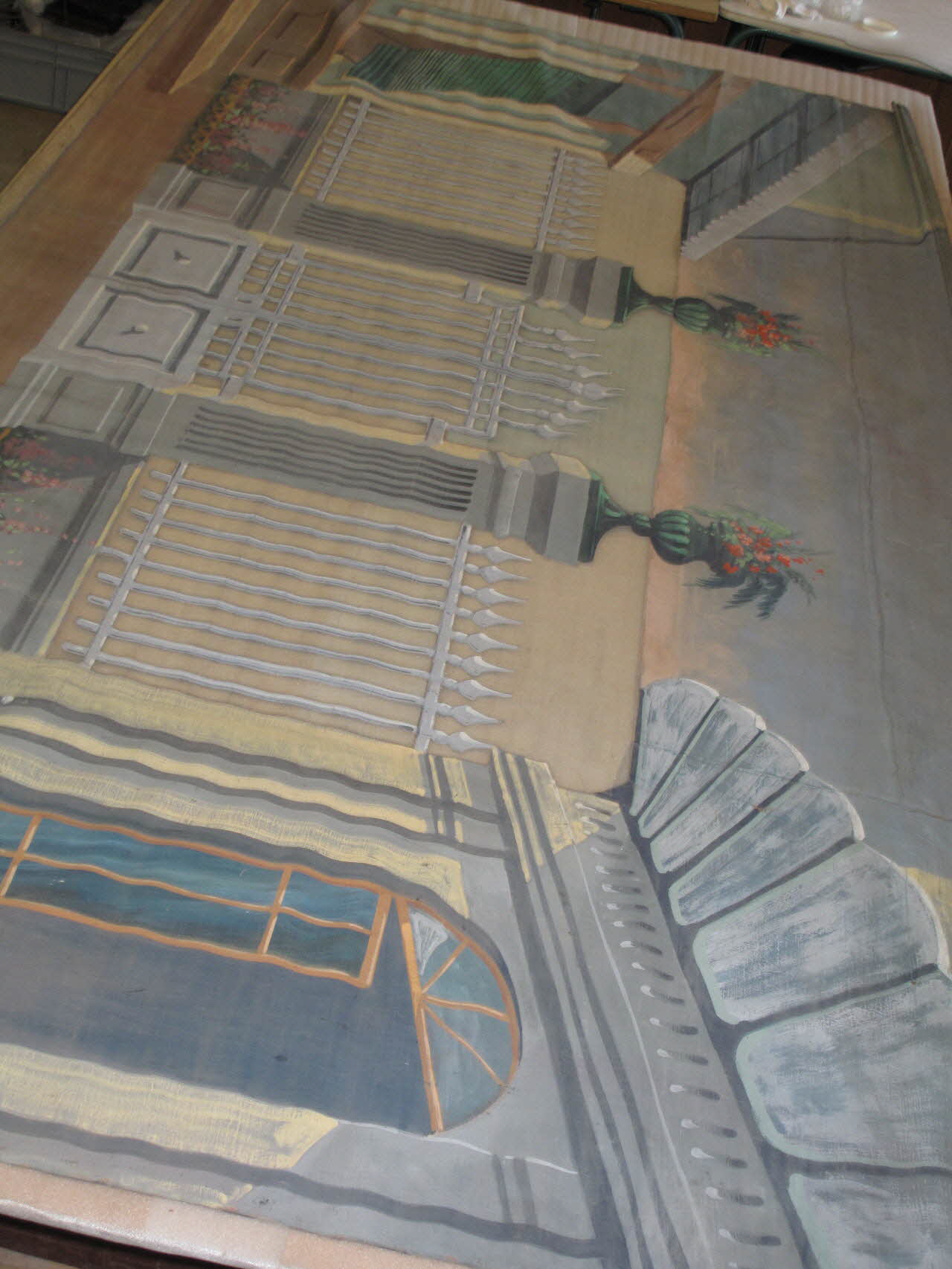 Emile Auguste Pitou décor de théâtre de marionnettes Rhône-Alpes, France 1913/5/13 1956.127.78 Photo