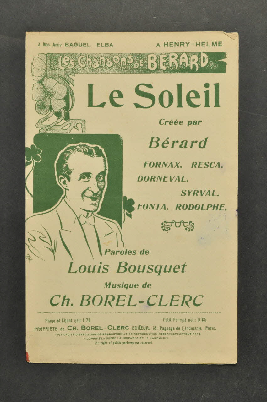 chanson petit format 1966.204.6 Photo Mucem