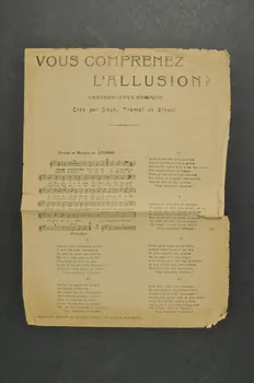 partition de musique Les petits chemineaux 1965.138.164 Photo Mucem