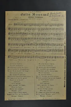 Gaston Gross ; Charlys chanson petit format Paris 10ème 1924 1965.142.5  Photo Mucem