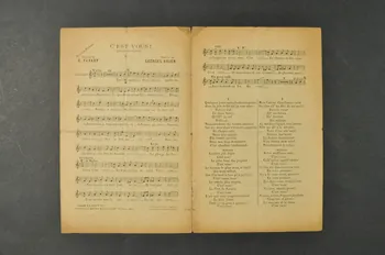 Georges Krier ; Edgard Favart ; Delmas ; Resca ; Suzanne Valroger chanson petit format Île-de-France, France 1913 1965.144.27 Photo Mucem