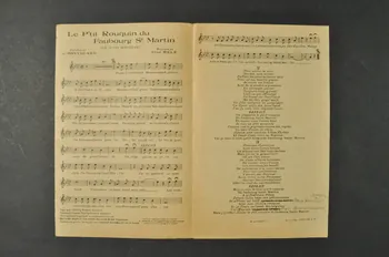 Fred Mêlé ; André Montagard ; Fortugé ; Francis F. Salabert partition de musique petit format 1922 1965.149.103 Photo Mucem