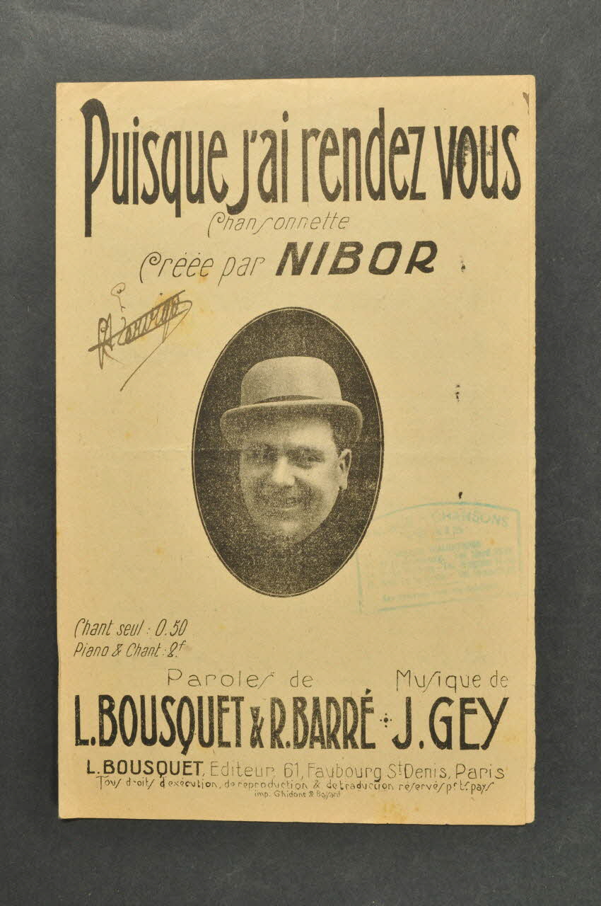 partition de musique petit format 1965.149.18 Photo Mucem