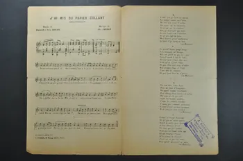 Géo Koger ; Pauley ; Ch. Jardin partition de musique petit format 1919 1965.149.20 Photo Mucem