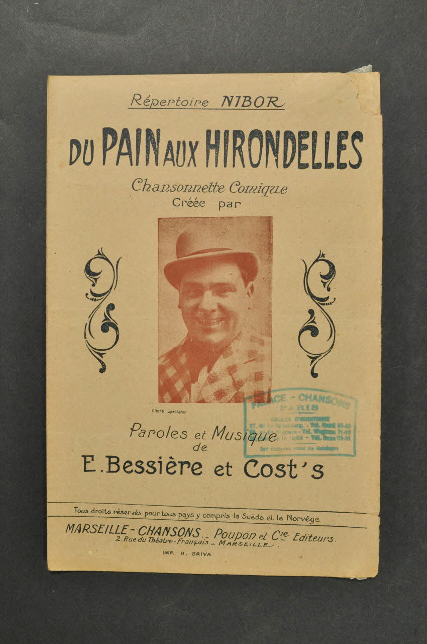 partition de musique petit format 1965.149.72 Photo Mucem