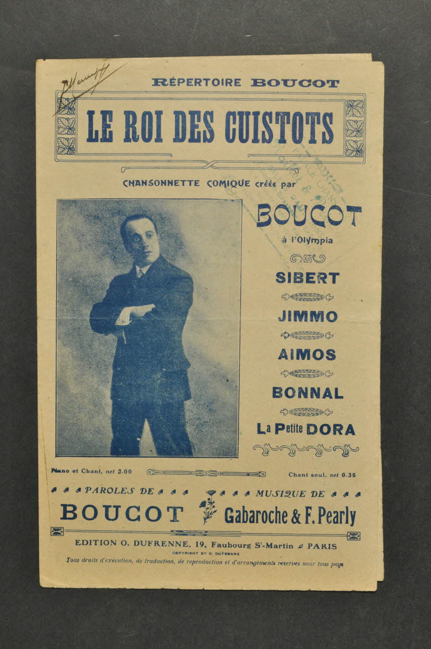 partition de musique petit format 1965.149.73 Photo Mucem