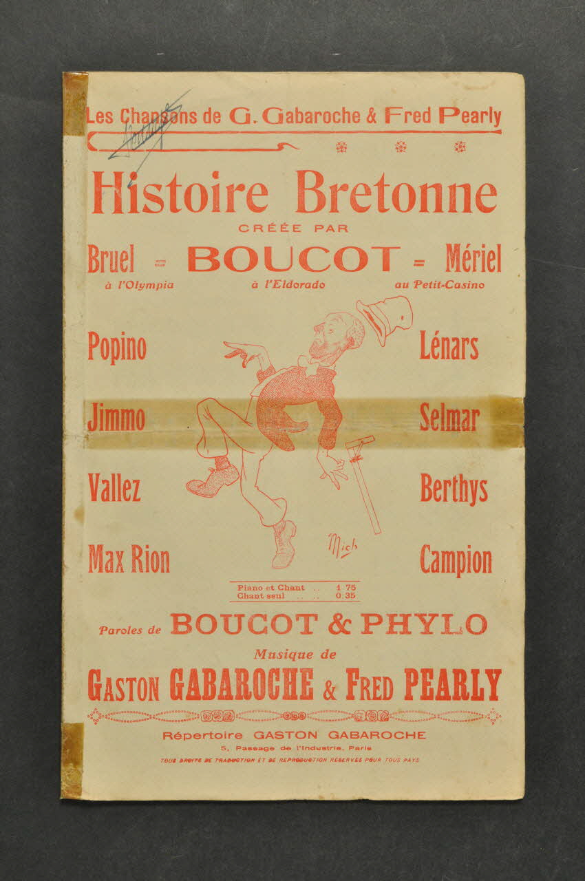 partition de musique petit format 1965.149.76 Photo Mucem