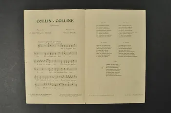G Monge ; Henri Poupon ; Vincent Puget ; Tramel ; Mayol partition de musique petit format 1910 1965.149.77 Photo Mucem