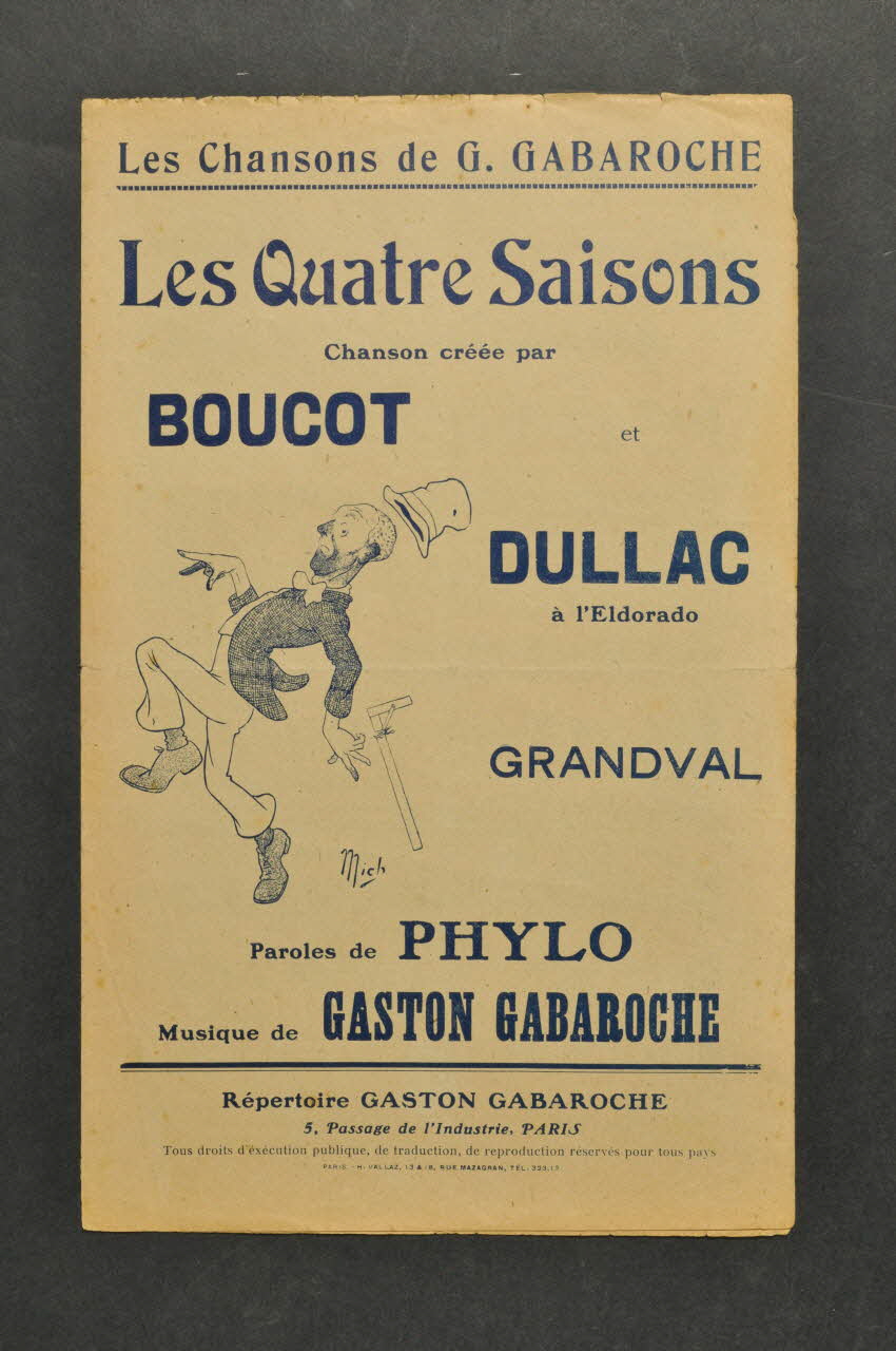 partition de musique petit format 1965.149.83 Photo Mucem