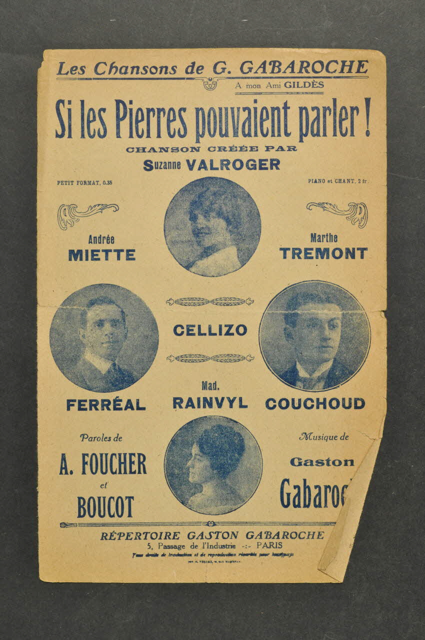 partition de musique petit format 1965.150.55 Photo Mucem