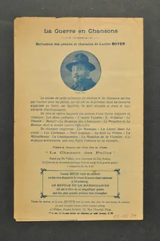 Charles Borel-Clerc ; Lucien Boyer ; Maurice Chevalier ; Suzanne Valroger ; Francis F. Salabert chanson petit format 1918 1965.152.87 Photo Mucem