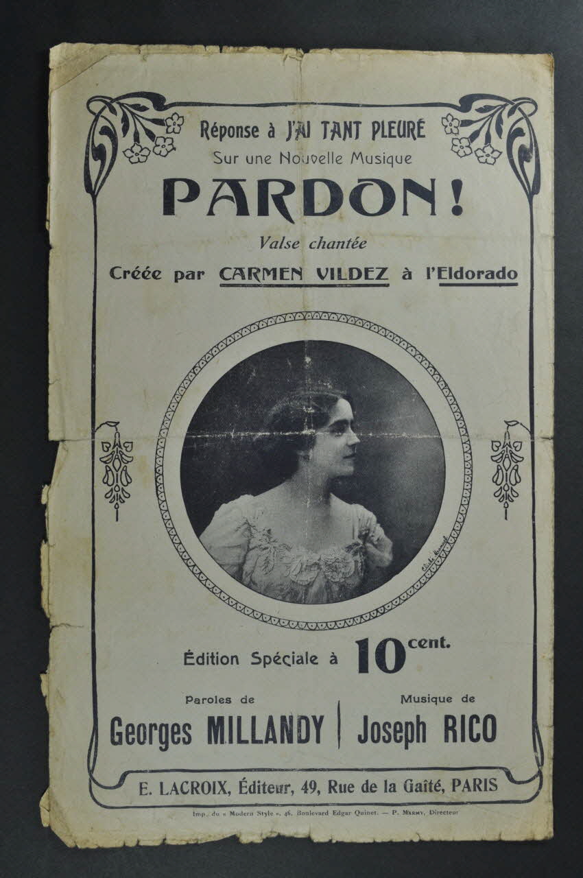partition de musique petit format 1965.160.64 Photo Mucem
