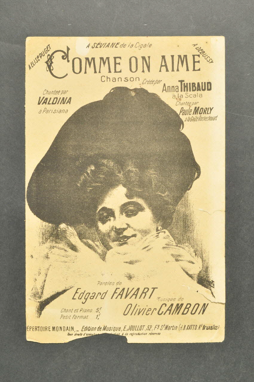 partition de musique petit format 1965.160.70 Photo Mucem