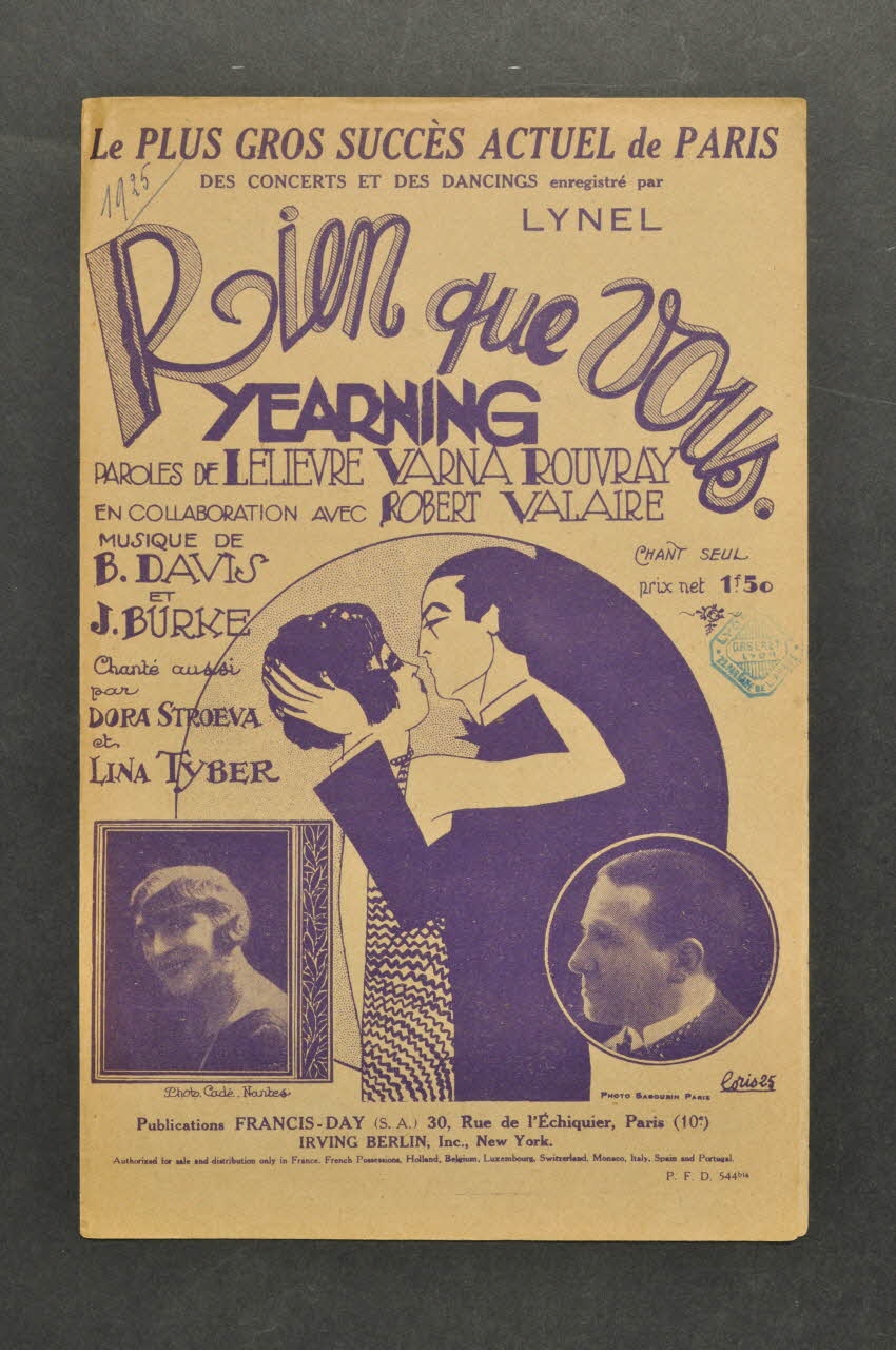 chanson petit format 1965.163.34 Photo Mucem