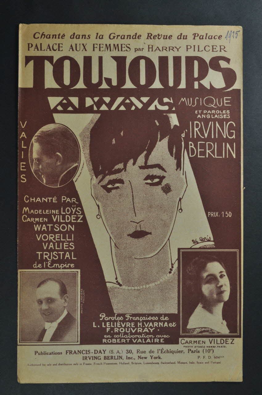 chanson petit format 1965.163.36 Photo Mucem