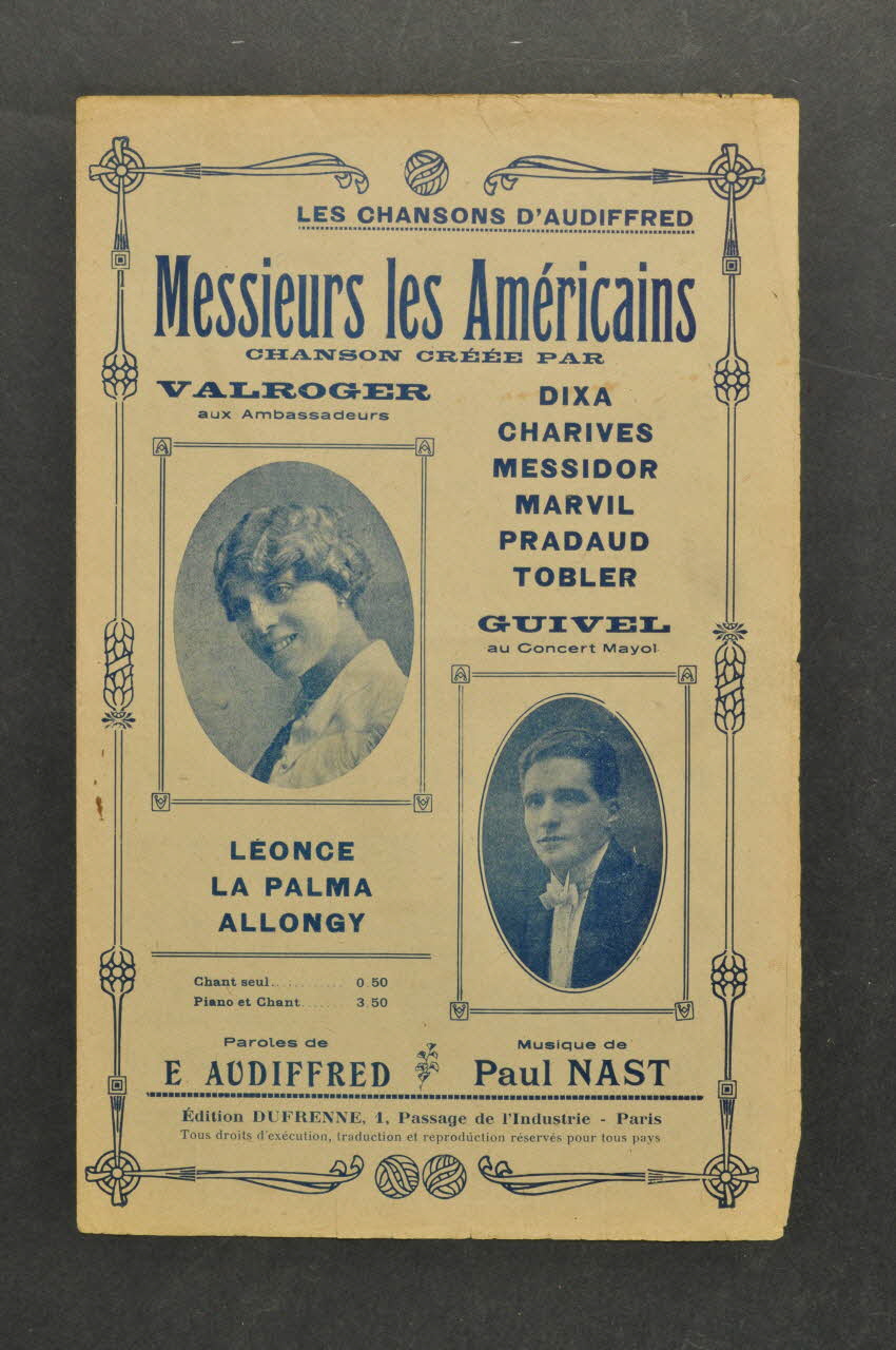 chanson petit format 1965.164.11 Photo Mucem
