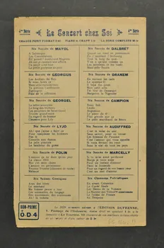 chanson petit format 1965.164.11  Photo Mucem