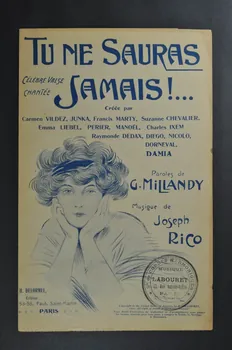 Joseph Rico ; Georges Millandy ; H. Delormel chanson petit format Île-de-France, France 1910 1965.172.12 Photo Mucem