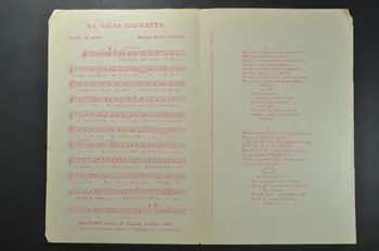 Lao Silésu ; Adolphe Jost ; G. Périer ; Roger Hobret chanson petit format 1911 1965.172.42 Photo Mucem