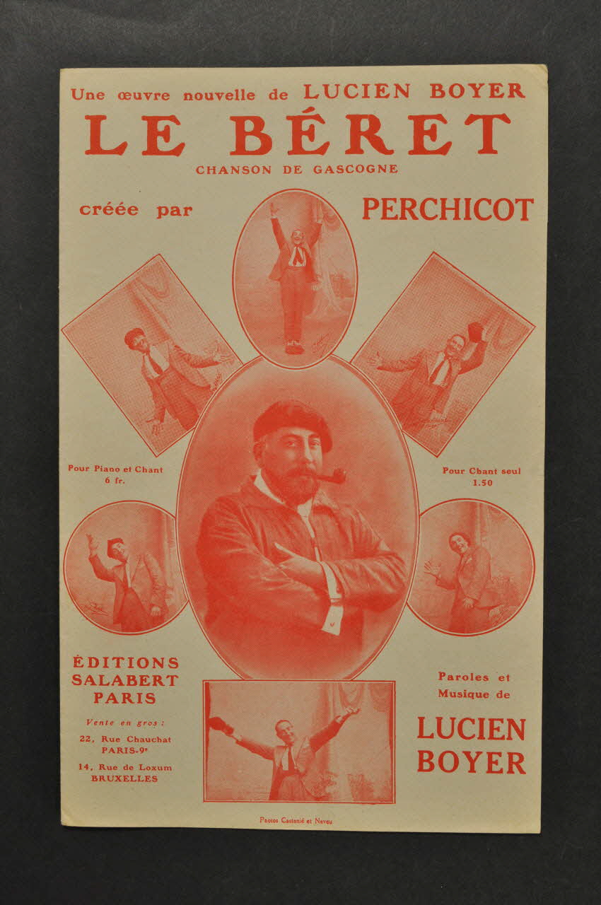 Lucien Boyer ; Francis F. Salabert ; Perchicot chanson petit format Paris 9ème 1931 1965.177.31 Photo Mucem