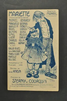 Arthur Courquin ; Sterny ; Emile Rhein ; Charles Montel chanson petit format Île-de-France, France 1910 1965.177.85  Photo Mucem