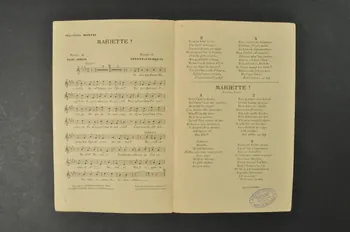 Arthur Courquin ; Sterny ; Emile Rhein ; Charles Montel chanson petit format Île-de-France, France 1910 1965.177.85  Photo Mucem