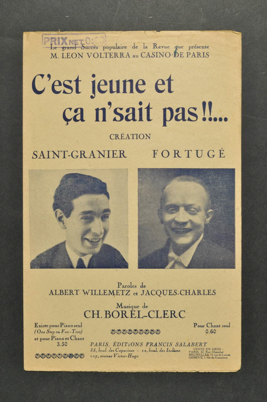 chanson petit format 1965.186.21 Photo Mucem