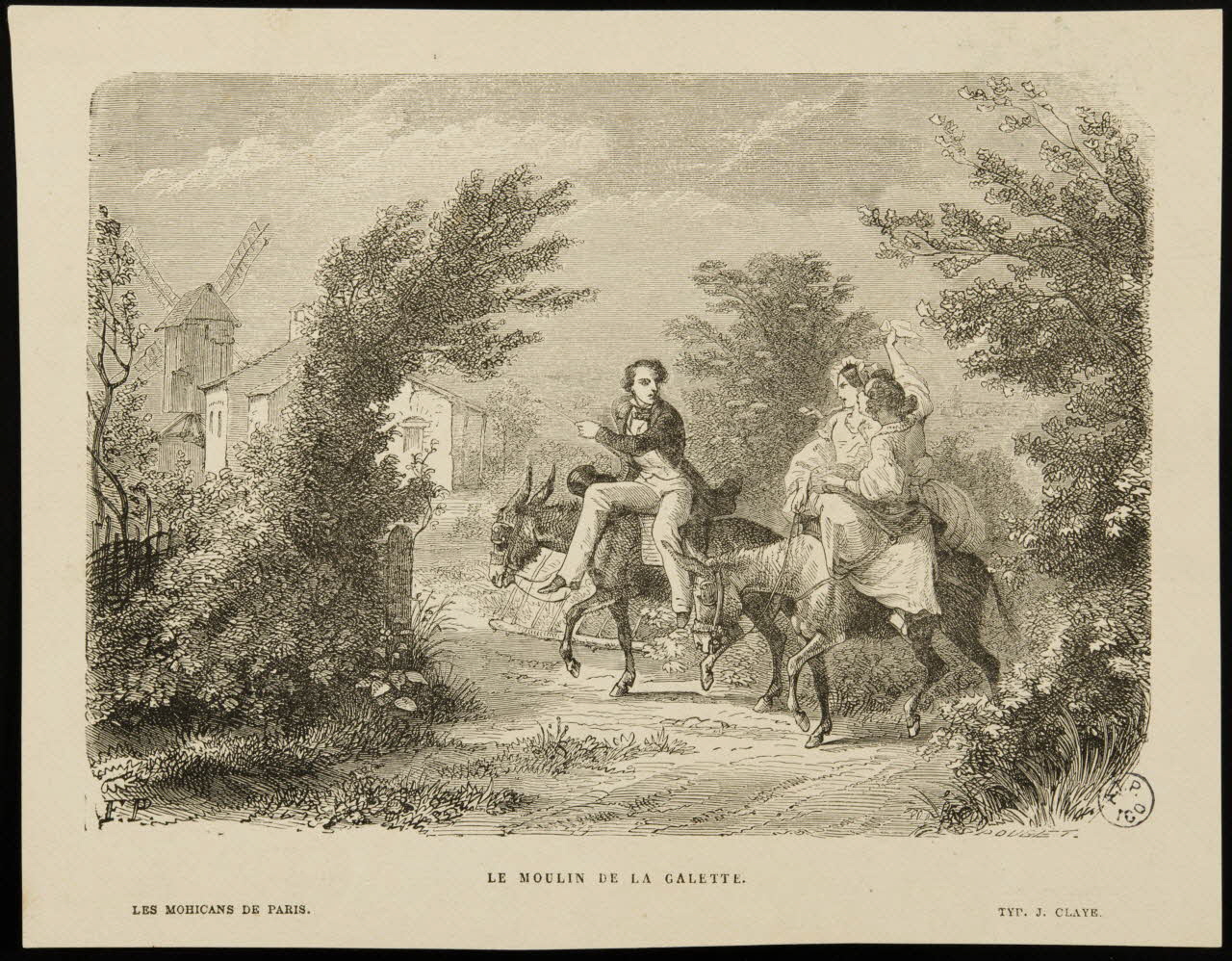 estampe LE MOULIN DE LA GALETTE 1941.10.7 Photo Mucem