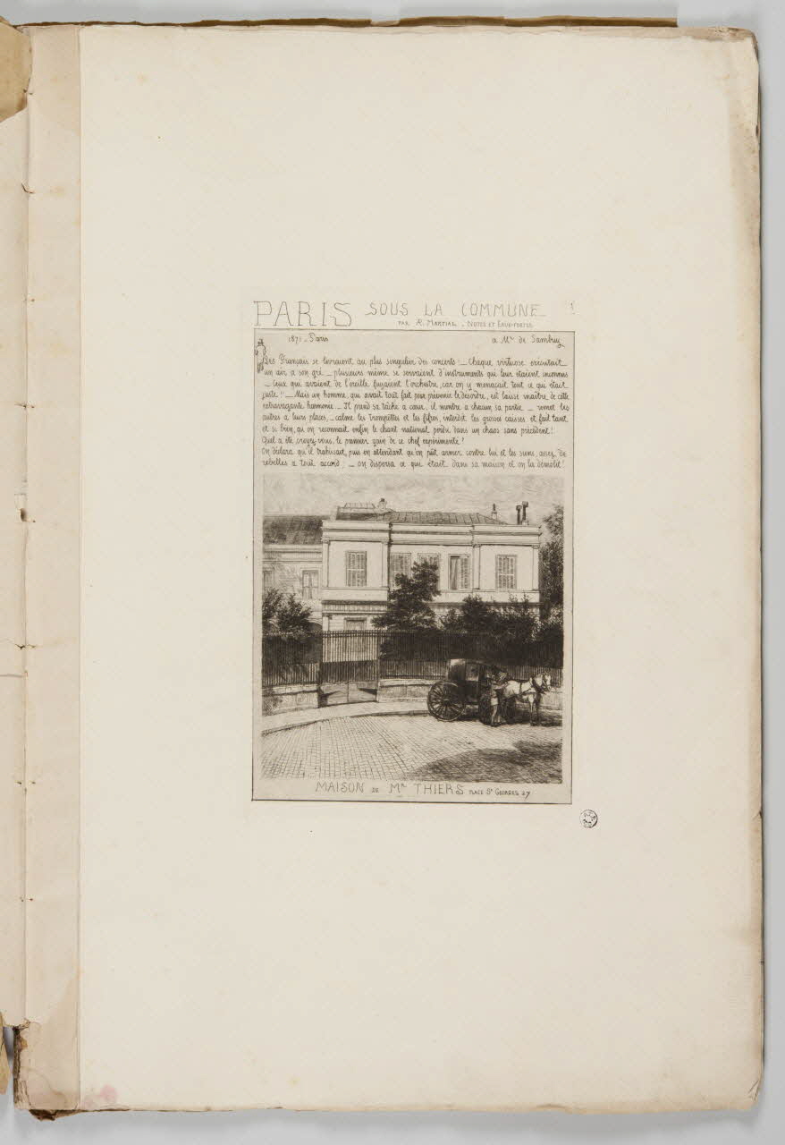 Cadart et Luce album PARIS SOUS LA COMMUNE. ile de France, France 1868-1871 1941.20.1.1 Photo Mucem