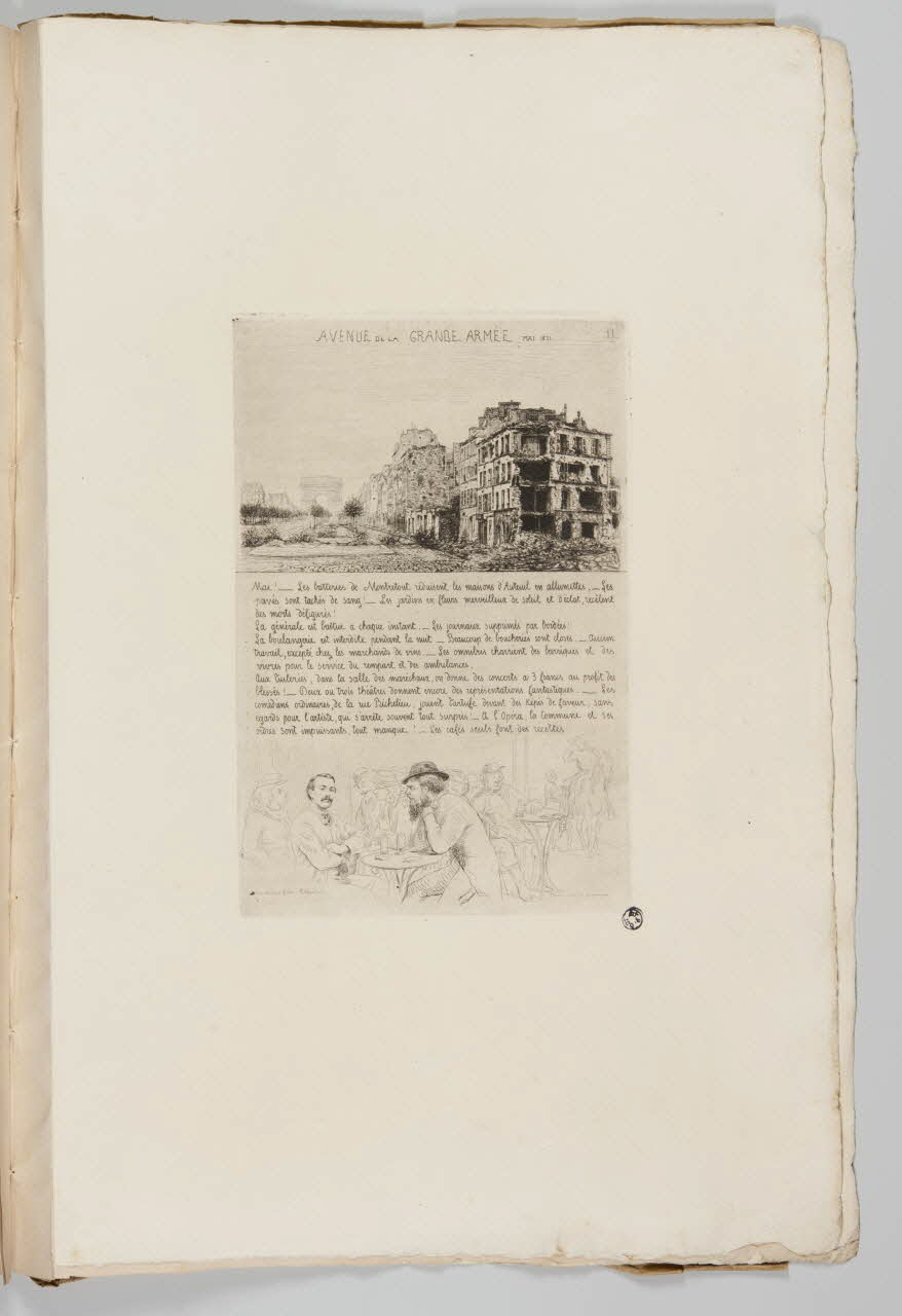 Cadart et Luce album AVENUE DE LA GRANDE ARMEE Paris 1868-1871 1941.20.1.11 Photo Mucem