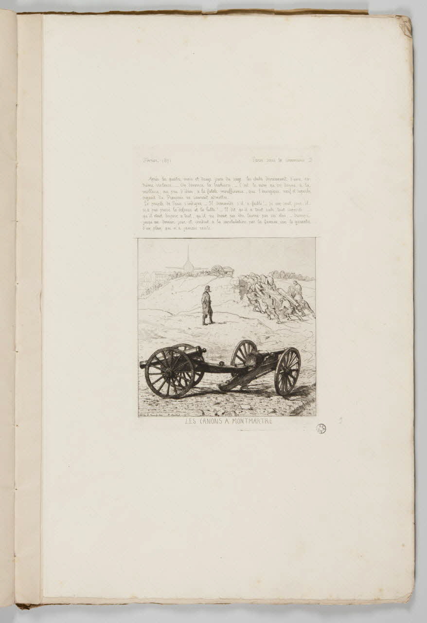 Cadart et Luce album LES CANONS A MONTMARTRE Paris 1868-1871 1941.20.1.2 Photo Mucem