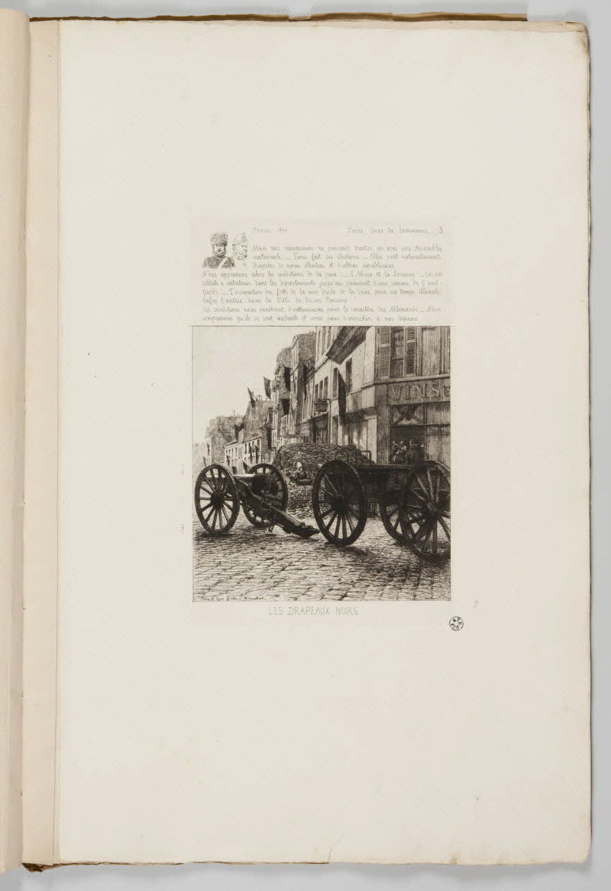 Cadart et Luce album LES DRAPEAUX NOIRS Paris 1868-1871 1941.20.1.3 Photo Mucem