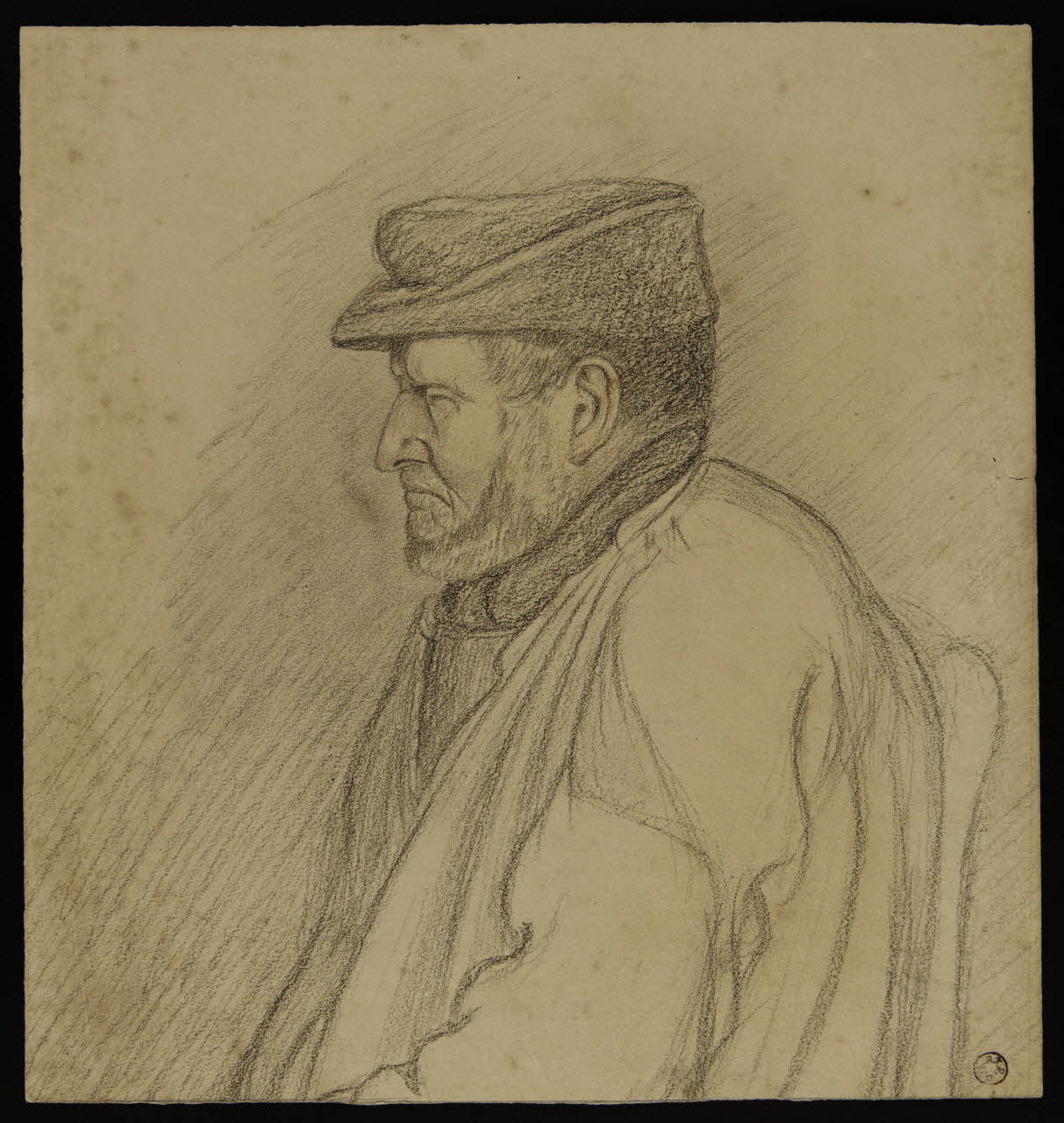 Maurice Garnier dessin le Père Naulin, de Vaux-sur-Mer 1895-1905 1941.6.5 Photo Mucem
