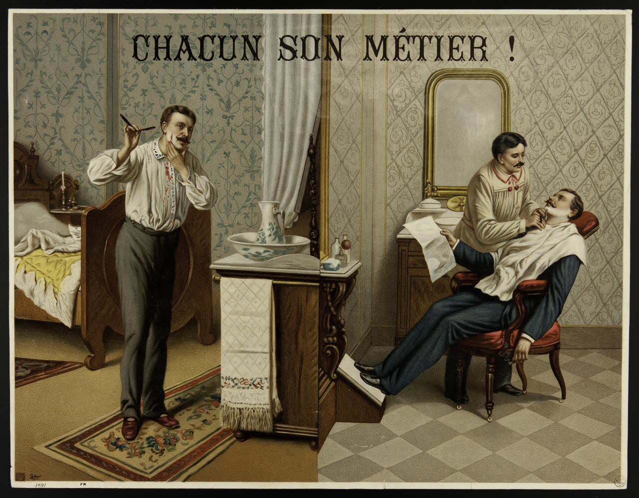 estampe CHACUN SON METIER ! 1941.7.11 Photo Mucem