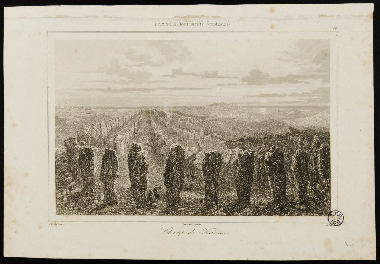 Samuel Cholet estampe Champ de Karnac France 1836-1863 1941.8.7 Photo Mucem