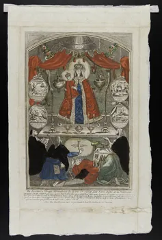 André Basset imagerie ancienne La Devotion a L'Image Miraculeuse de la très Ste Vierge ditte Notre Dame de la Delivrance. Paris 1725-1775 1941.9.1  Photo Mucem