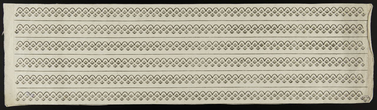 imagerie ancienne Modèle de broderie pour fond de bonnet France 1838 1941.9.14 Photo Mucem