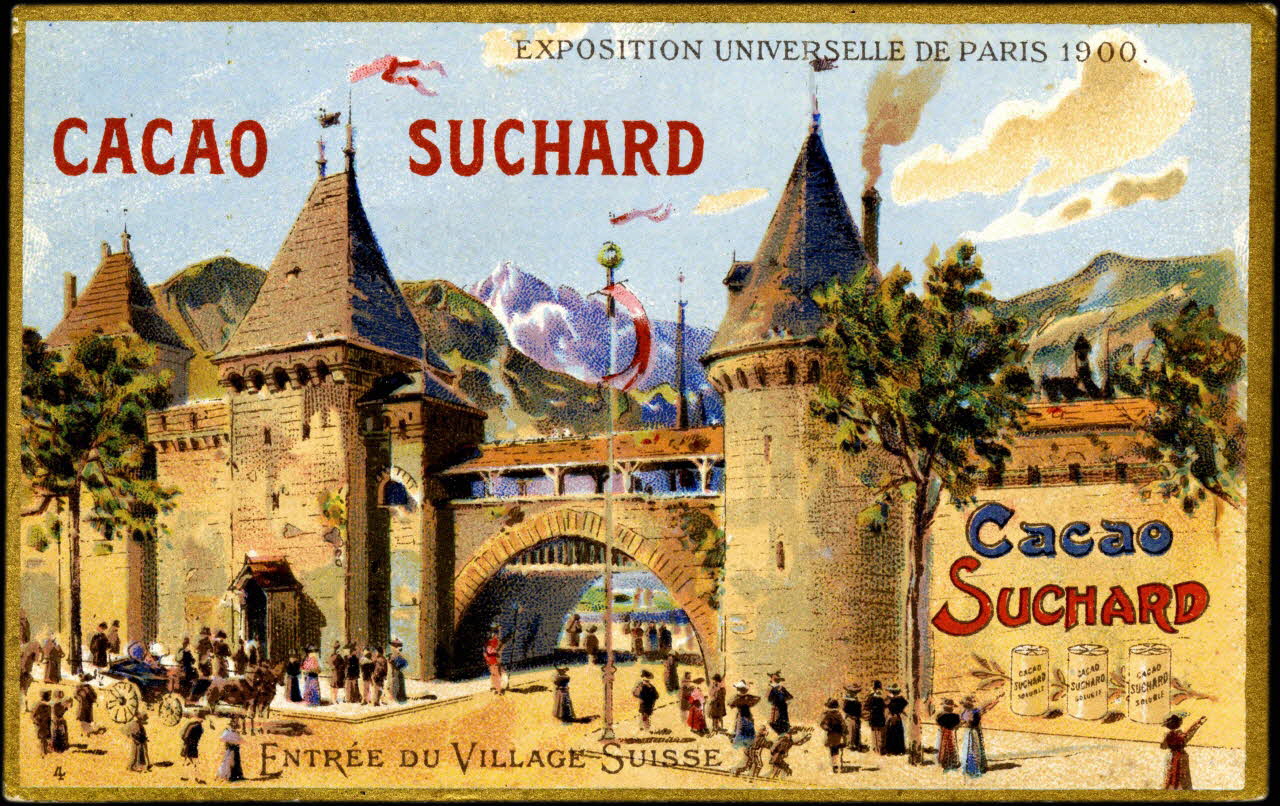 Suchard Philippe carte réclame chromo Neuchâtel 1900-1914 1996.40.202.2 Photo