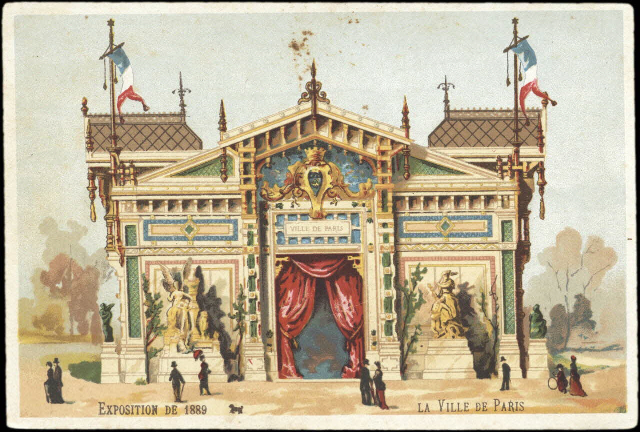 Jehenne carte réclame chromo Paris 1889 1995.1.1974.4 Photo