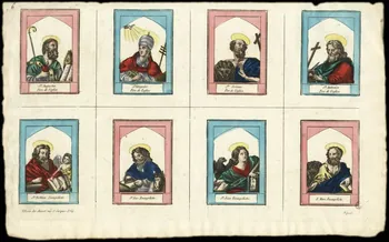 Basset. Paris à compartiments (4x2) Planche de Saints. Paris 1805-1849 1952.87.114 Photo