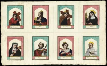 Basset. Paris à compartiments (4x2) Planche de Saints. Paris 1805-1849 1952.87.111 Photo