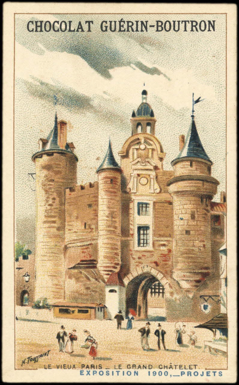 Toussaint H. ; Baster & Vieillemard carte réclame chromo Paris 1900 1995.1.263.59 Photo